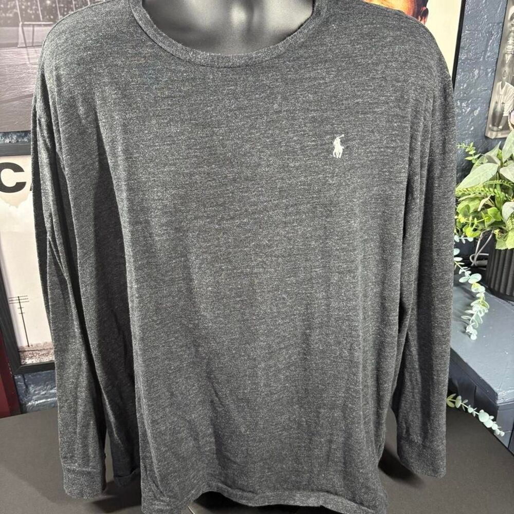 Polo Ralph Lauren Men’s Long Sleeve Shirt Gray Classic Fit XL